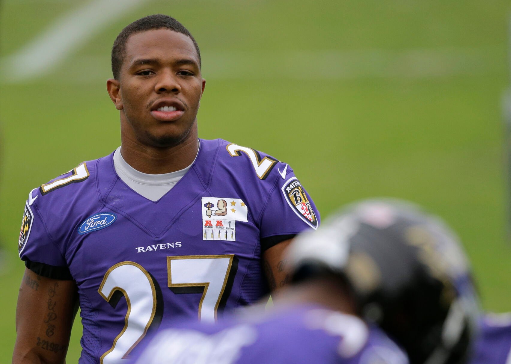 2014: Ray Rice receives two-game suspension following domestic violence arrest